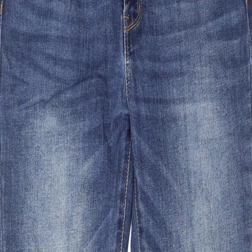 WAX JEAN Womens Blue Cotton Skinny Jeans Size 28 in Regular Zip