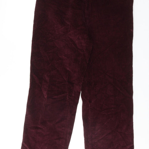 Skopes Mens Red Cotton Trousers Size 32 in Regular Zip