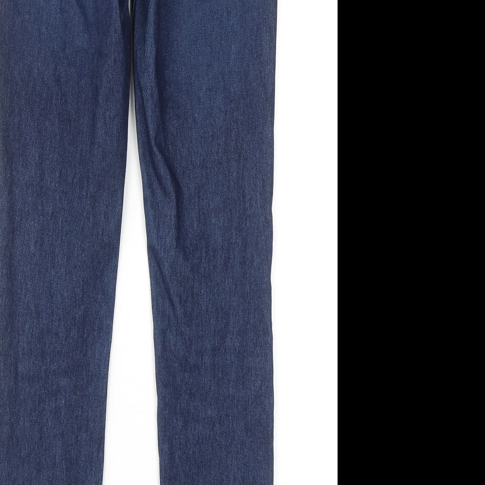 Uniqlo Womens Blue Cotton Skinny Jeans Size 26 in Regular