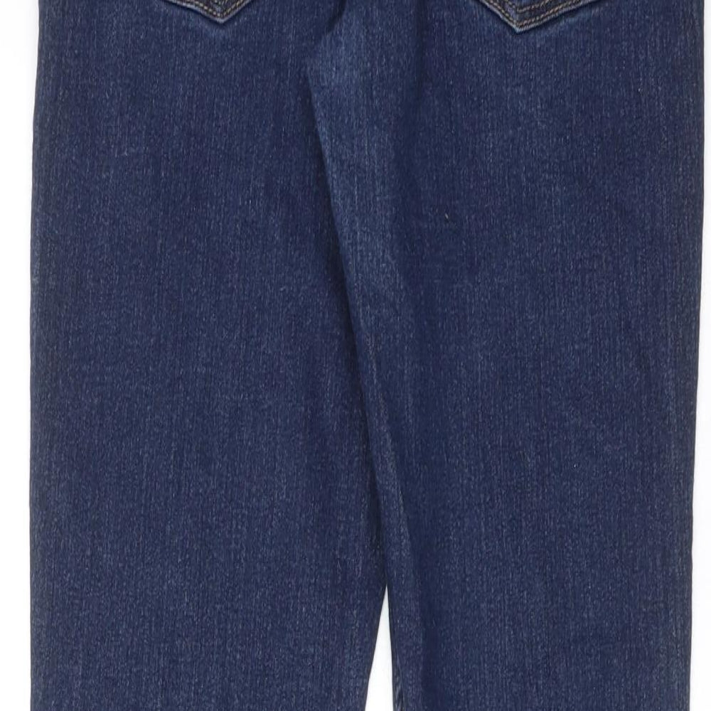 NEXT Boys Blue Cotton Skinny Jeans Size 14 Years Regular Zip