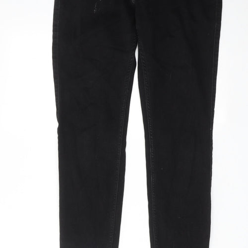 Hollister Mens Black Cotton Skinny Jeans Size 32 in L34 in Regular Zip