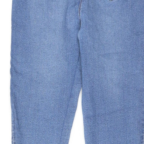 Studio Womens Blue Cotton Skinny Jeans Size 16 Regular Zip