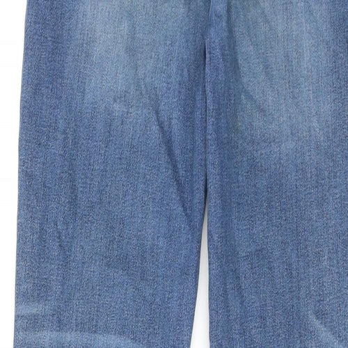 Boden Boys Blue Cotton Skinny Jeans Size 14 Years Regular Zip