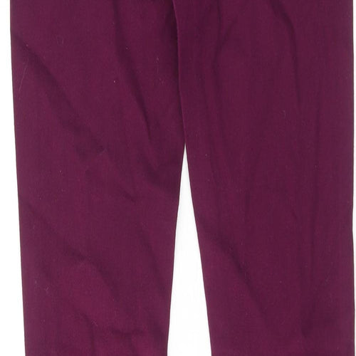 New Look Womens Purple Cotton Skinny Jeans Size 8 Regular Zip