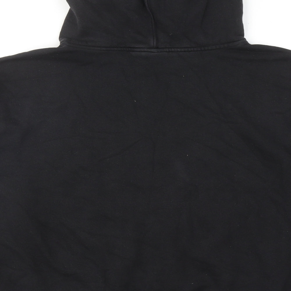adidas Womens Black Cotton Pullover Hoodie Size 16 Pullover