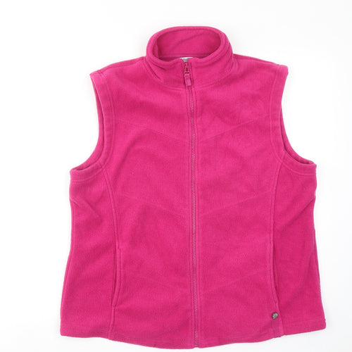 M&Co Womens Purple Jacket Waistcoat Size 2XL Zip