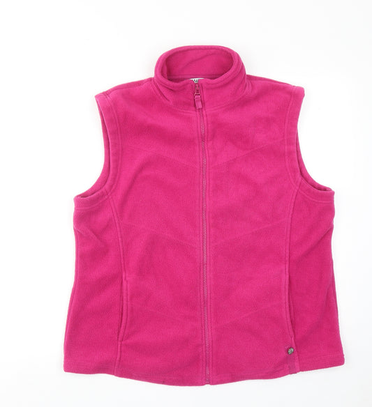 M&Co Womens Purple Jacket Waistcoat Size 2XL Zip