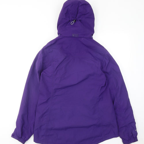 Karrimor Womens Purple Rain Coat Coat Size 10 Zip