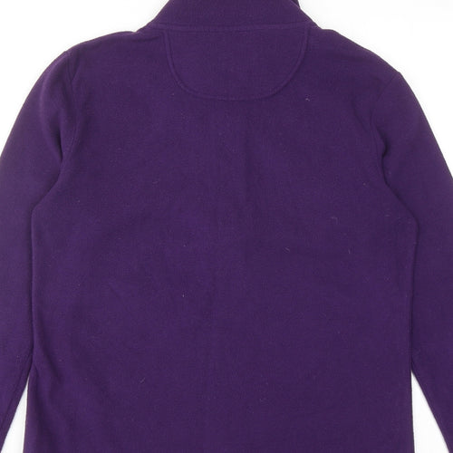 Peter Storm Womens Purple Polyester Pullover Sweatshirt Size 12 Zip
