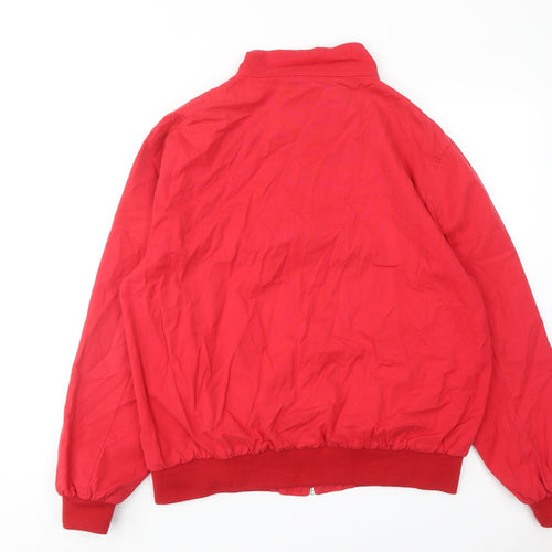 New Look Womens Red Varsity Jacket Jacket Size XL Zip