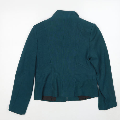 Marks and Spencer Womens Green Jacket Size 12 Zip