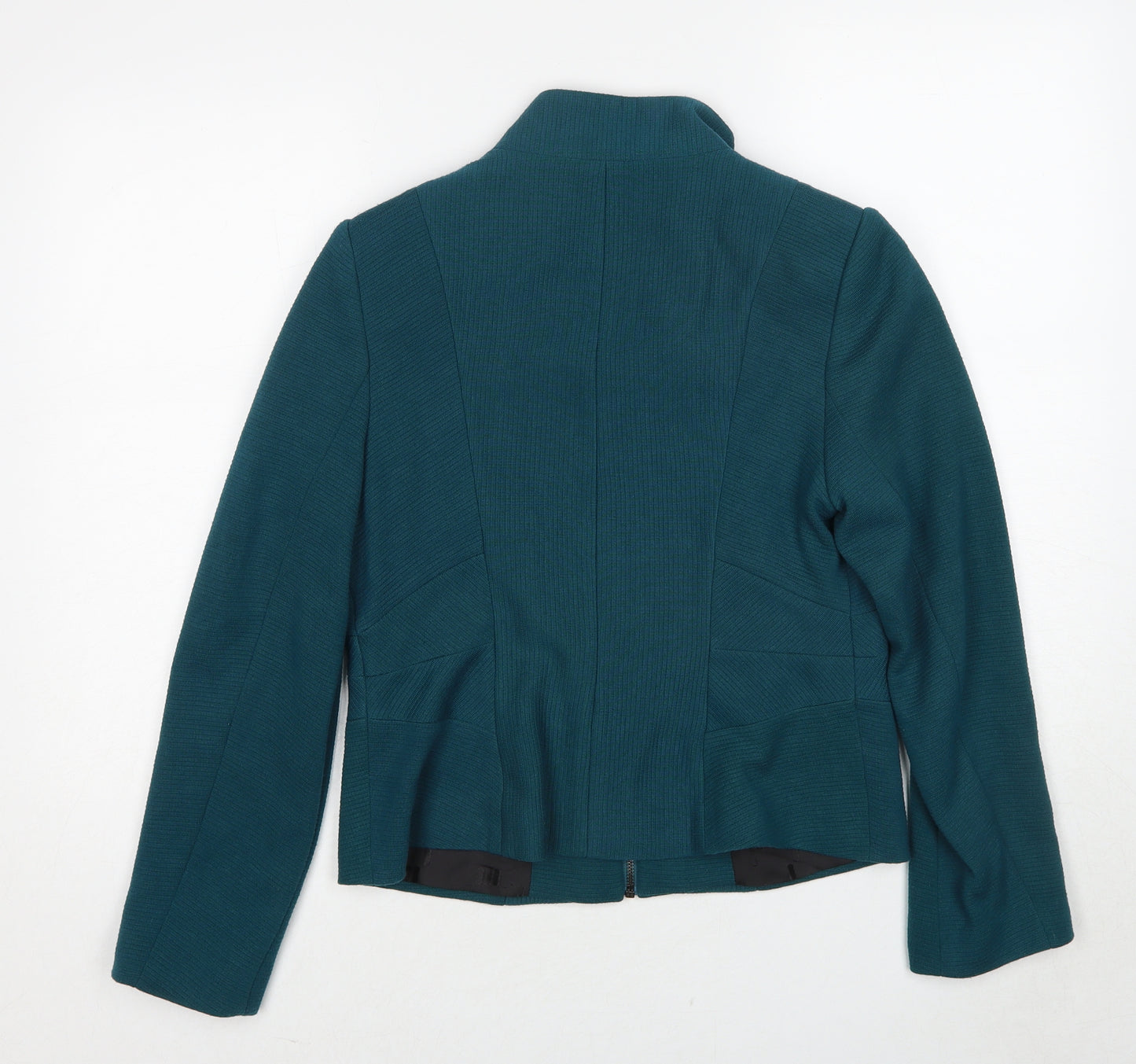 Marks and Spencer Womens Green Jacket Size 12 Zip