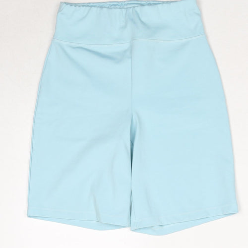 ASOS Womens Blue Polyester Compression Shorts Size 12 Regular