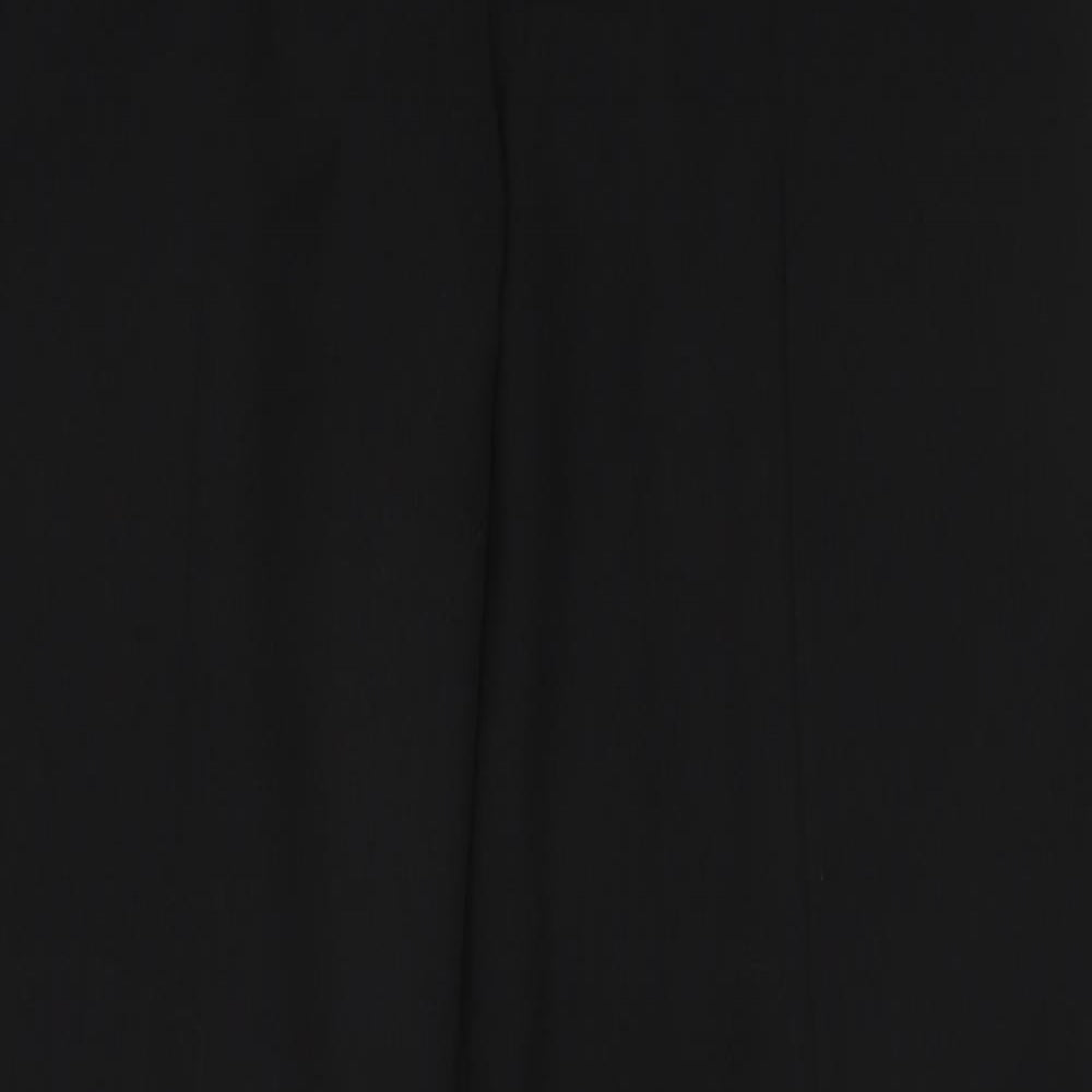 Very Womens Black Polyester Dress Pants Trousers Size 16 Regular Zip