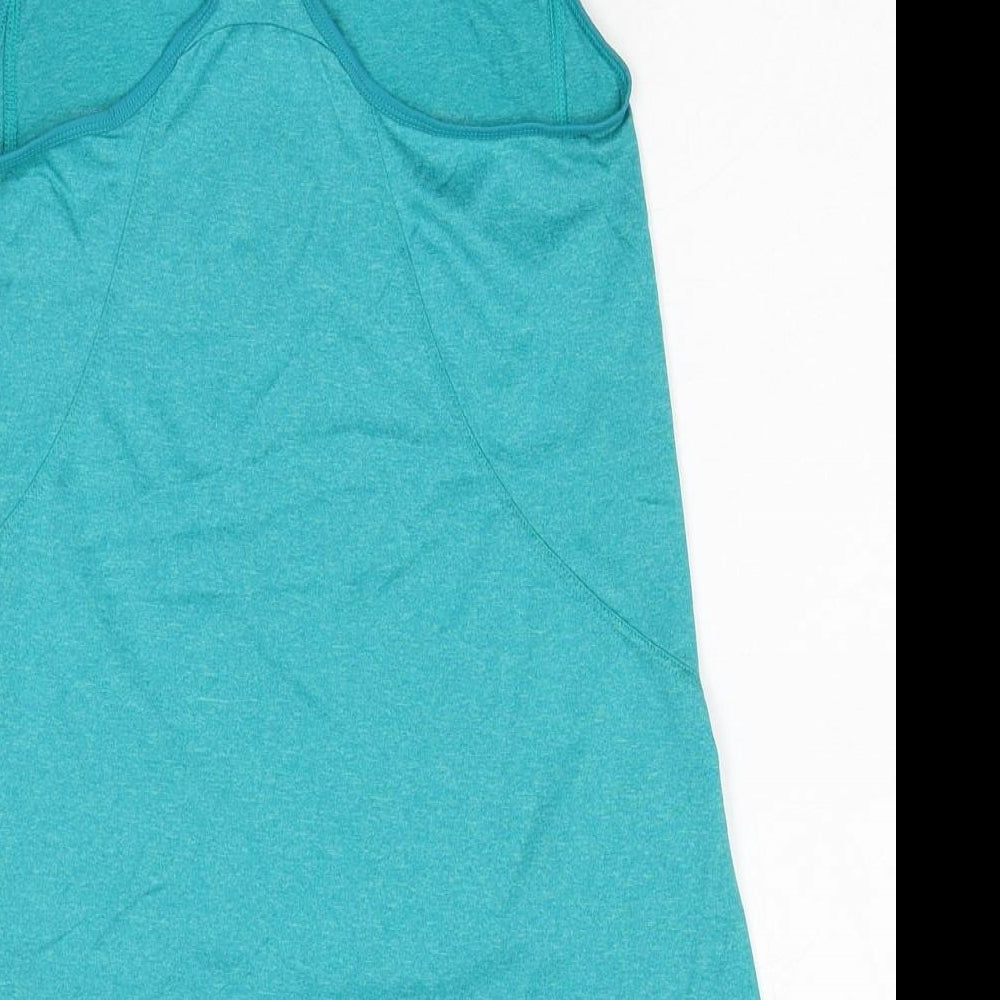 DECATHLON Womens Blue Polyester Camisole Tank Size 8 Round Neck Pullover - Cant stop wont stop