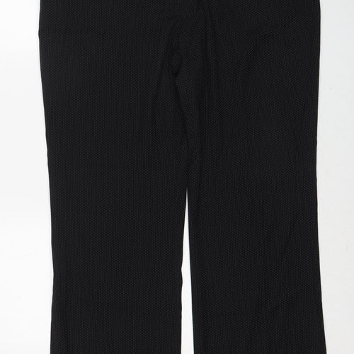 NEXT Womens Black Polyester Dress Pants Trousers Size 18 Regular Zip