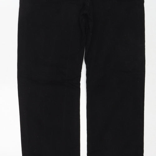 Burton Mens Black Cotton Straight Jeans Size 28 in Regular Zip
