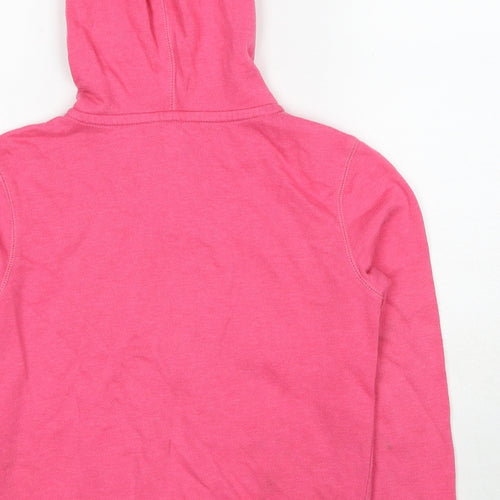Gap Girls Pink Cotton Full Zip Hoodie Size 10 Years Zip