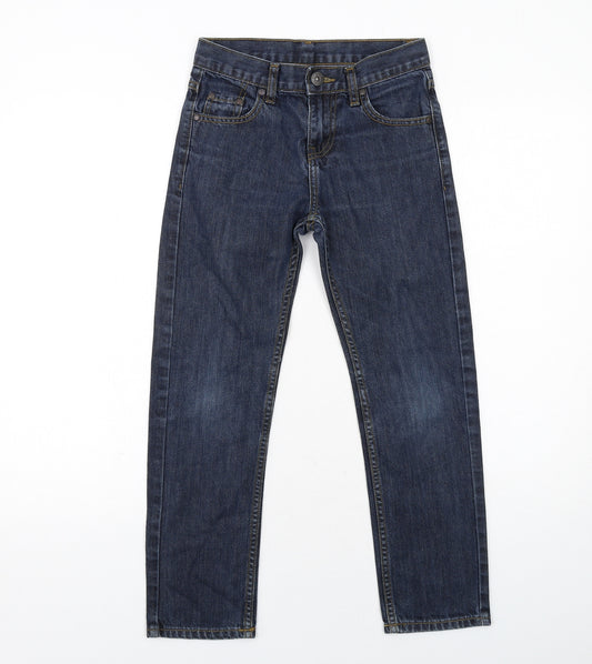 Backflips Boys Blue Cotton Skinny Jeans Size 10 Years Regular Zip