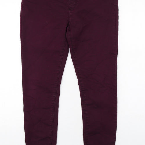 Dorothy Perkins Womens Purple Cotton Jegging Jeans Size 12 Regular