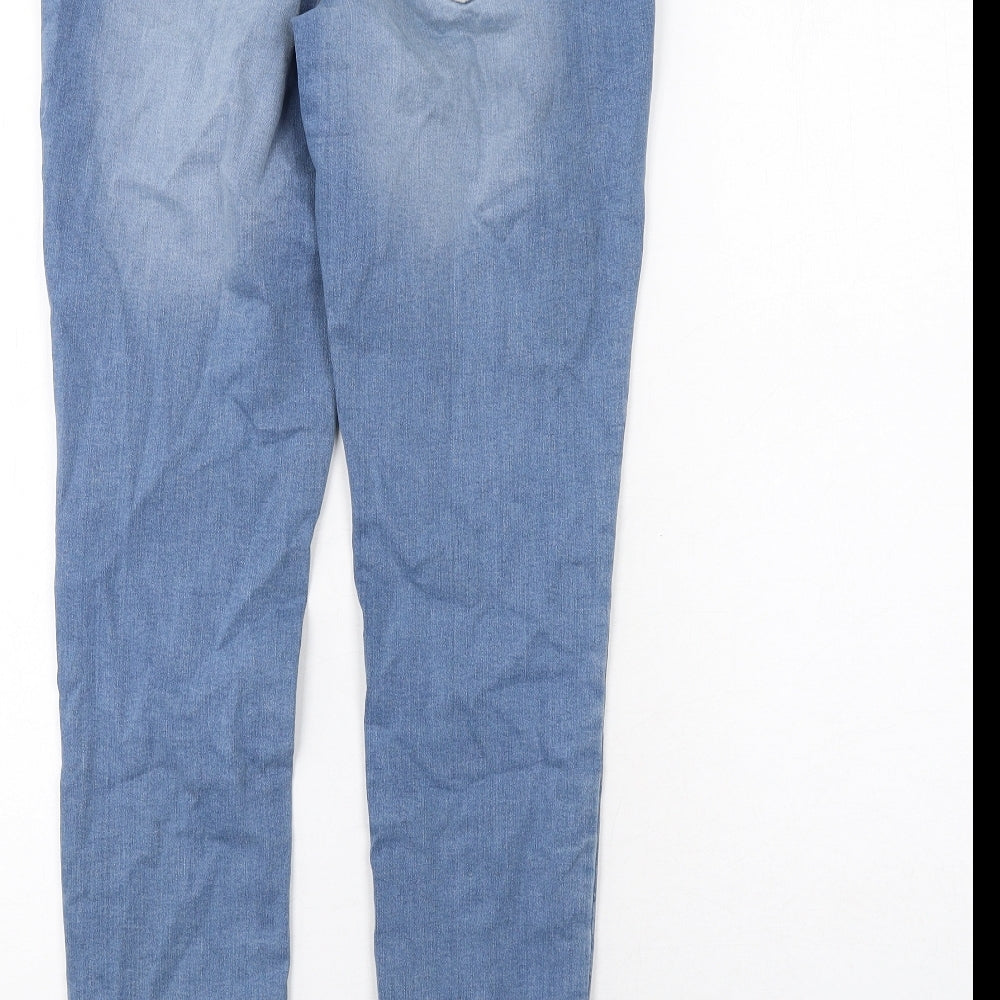 Bandolino Womens Blue Cotton Skinny Jeans Size 8 Regular Zip