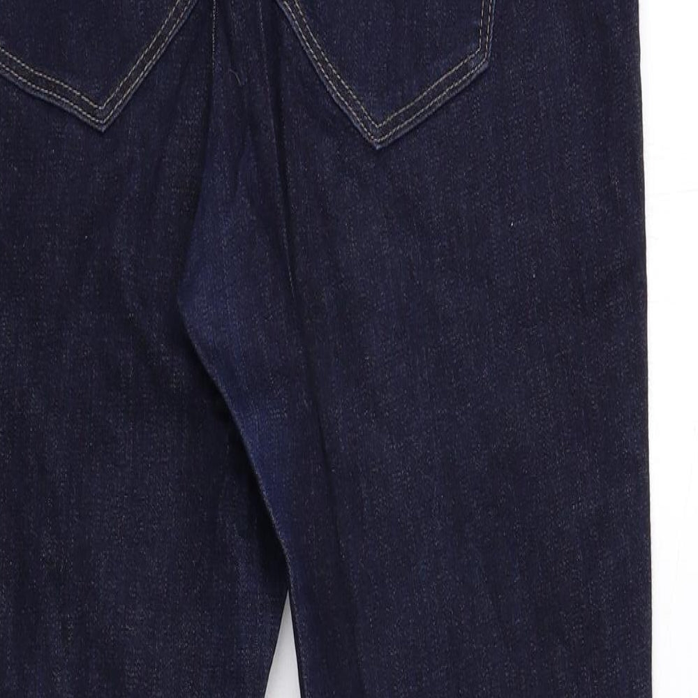 H&M Womens Blue Cotton Skinny Jeans Size 18 Regular