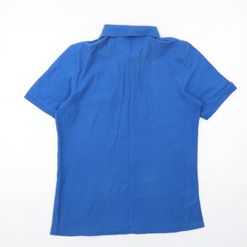 Sandstone & Co Mens Blue Cotton Polo Size S Collared Button