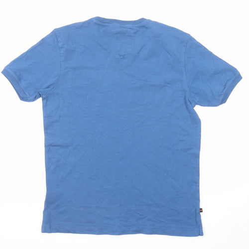 Luke Boys Blue Cotton Basic T-Shirt Size 12-13 Years Round Neck Pullover