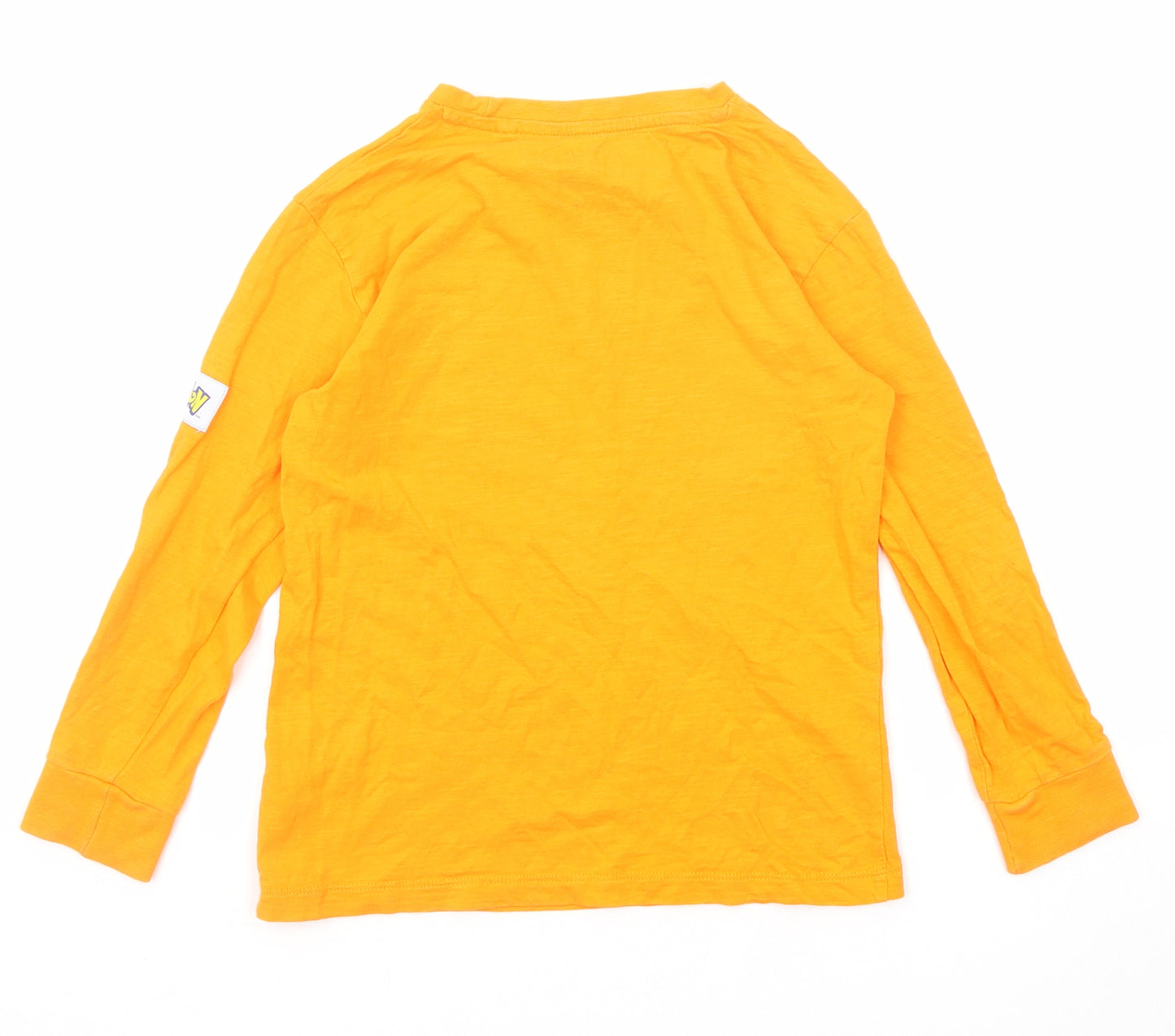 NEXT Boys Orange Cotton Pullover Casual Size 7 Years Round Neck Pullover - Pokémon