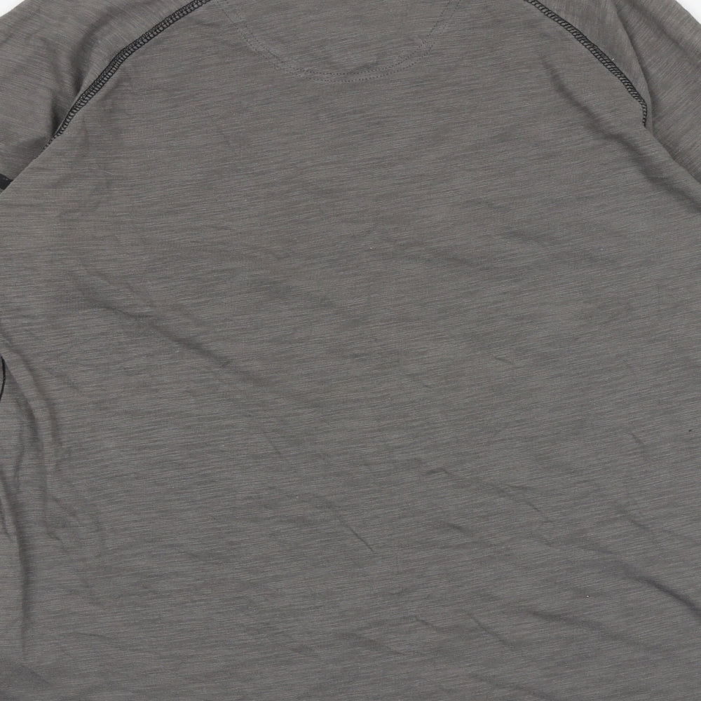 Converse Boys Grey 100% Cotton Pullover T-Shirt Size 12-13 Years Round Neck Pullover