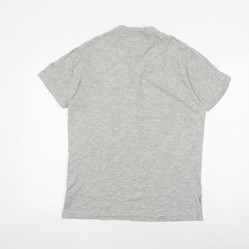 Craghoppers Mens Grey Cotton T-Shirt Size M Round Neck