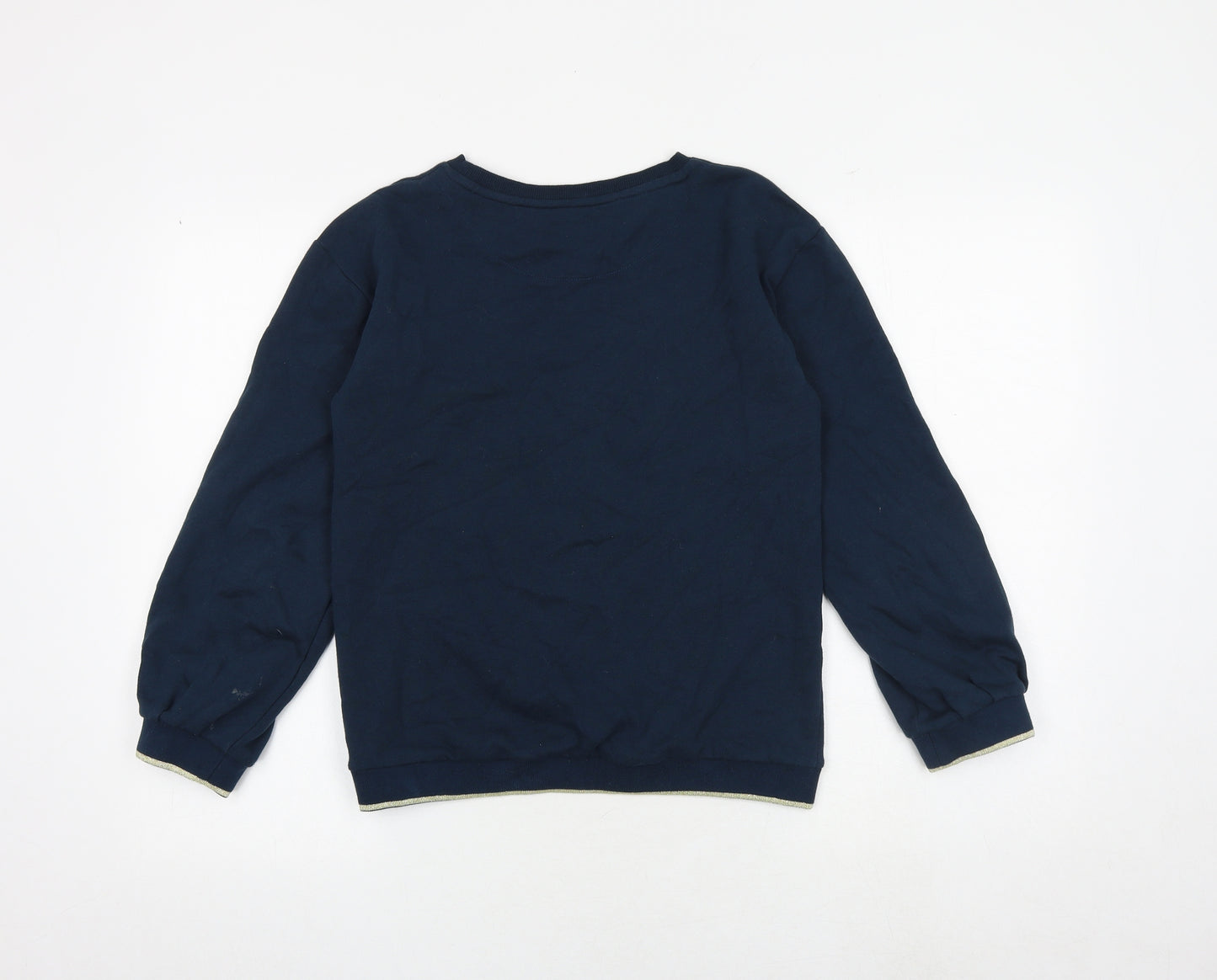 John Lewis Girls Black Cotton Pullover Sweatshirt Size 12 Years Pullover - Stars