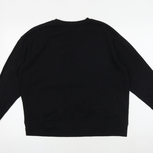 New Look Womens Black Cotton Pullover Sweatshirt Size S Pullover - Chicago