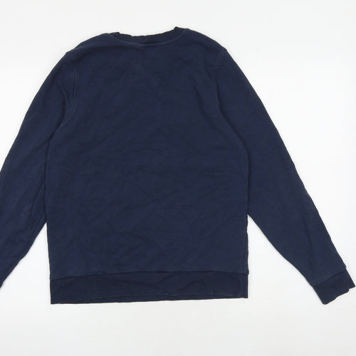 Marks and Spencer Womens Blue Cotton Pullover Sweatshirt Size 12 Pullover