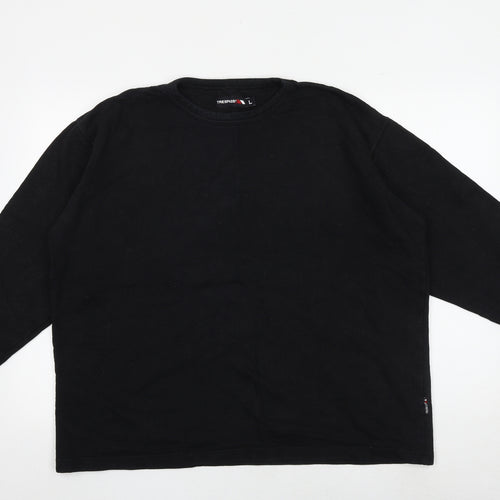 Trespass Mens Black Cotton Pullover Sweatshirt Size L