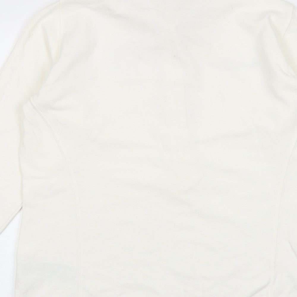 Nike Womens White 100% Cotton Basic Polo Size M Collared - England
