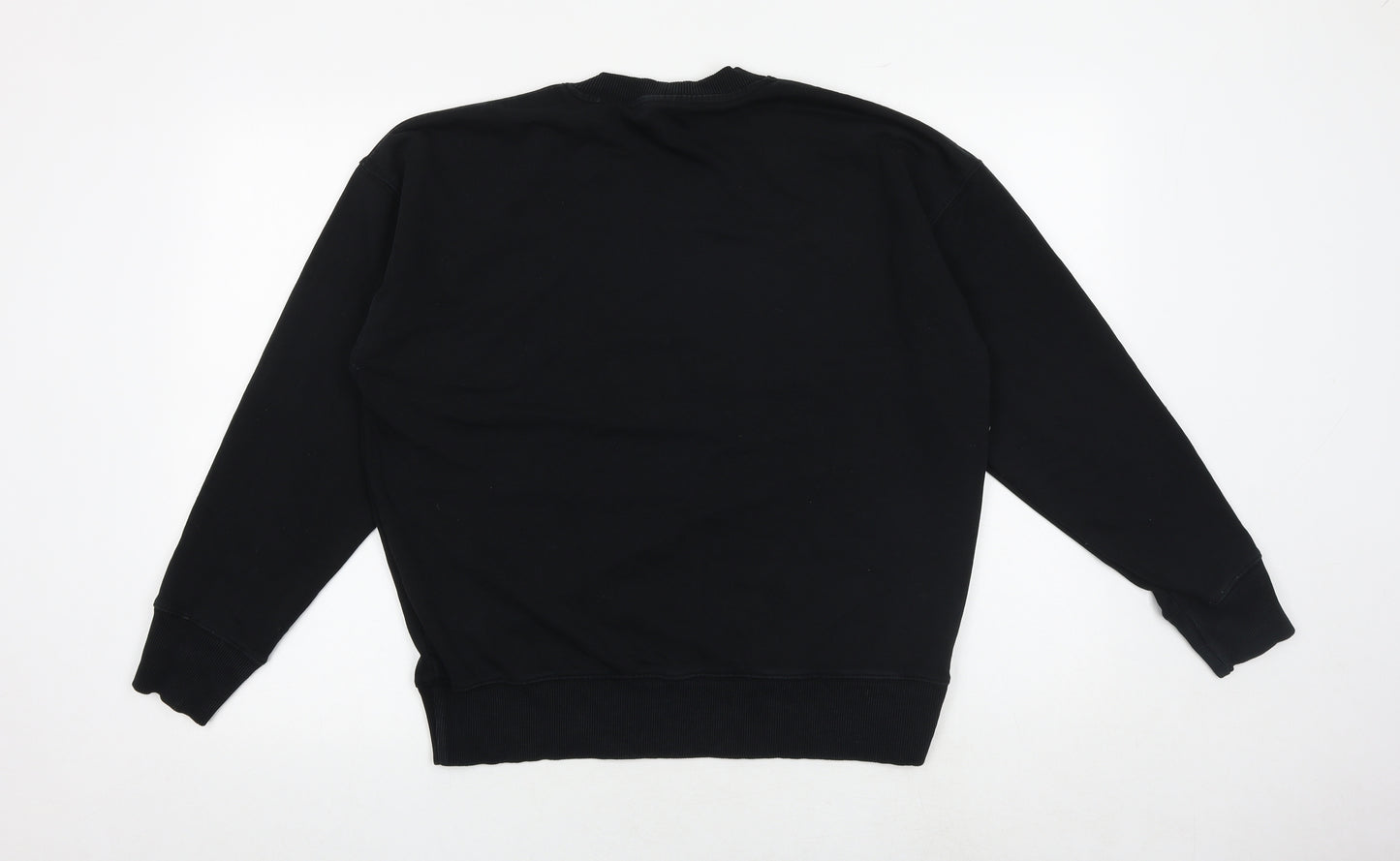 IVY PARK Womens Black Cotton Pullover Sweatshirt Size S Pullover