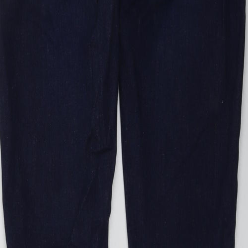 Topshop Womens Blue Cotton Skinny Jeans Size 10 L30 in Regular