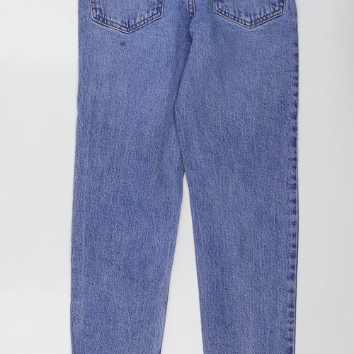 New Look Girls Blue Cotton Skinny Jeans Size 11 Years Regular Button