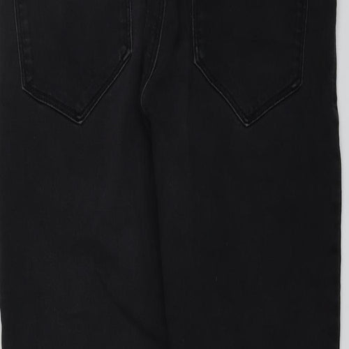 Dorothy Perkins Womens Black Cotton Skinny Jeans Size 12 L24 in Regular Button