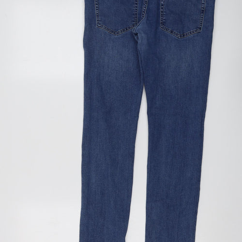 PDI Mens Blue Cotton Skinny Jeans Size 33 in L30 in Slim Button