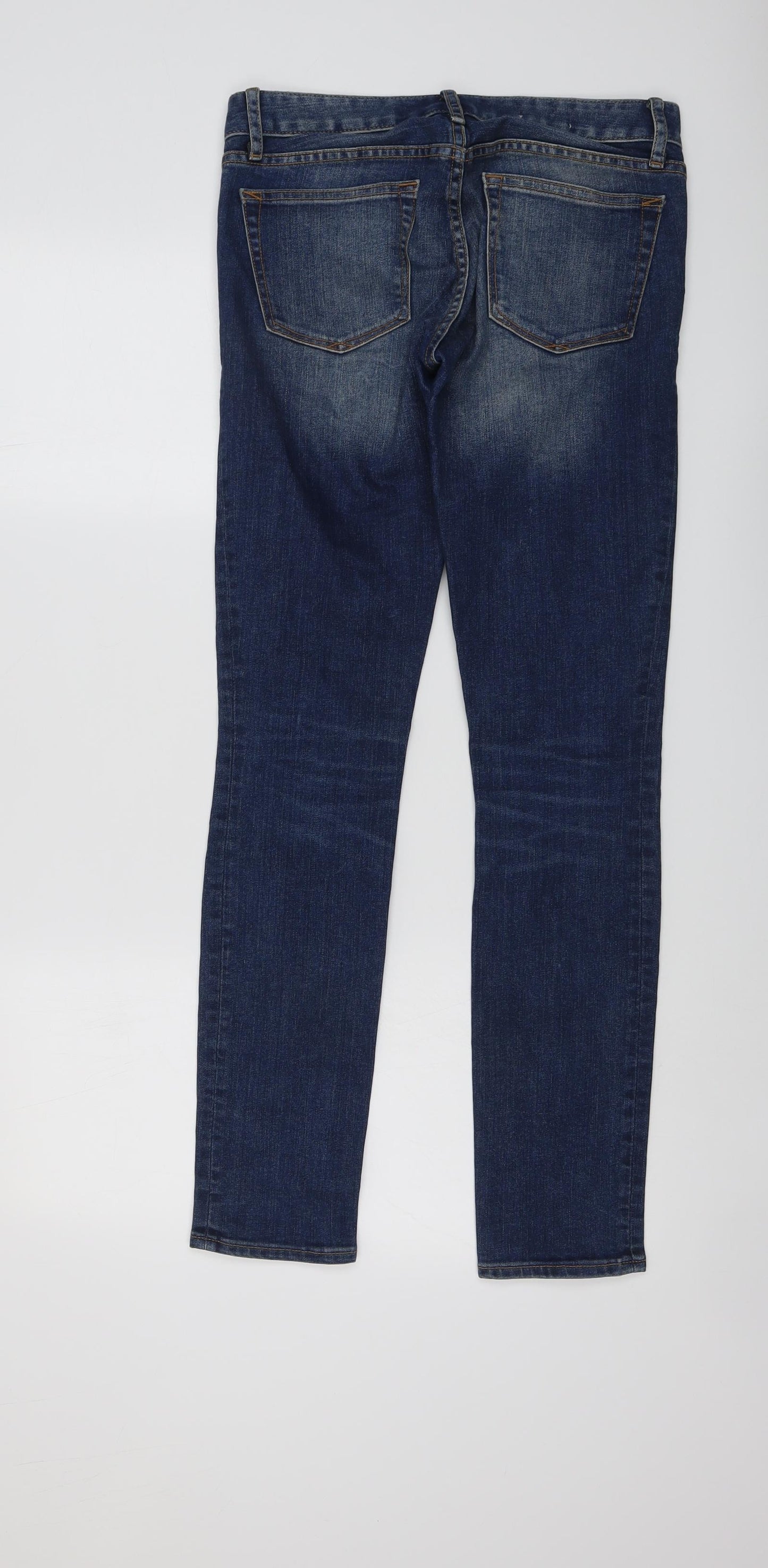 Gap Womens Blue Cotton Skinny Jeans Size 25 in L30 in Regular Button
