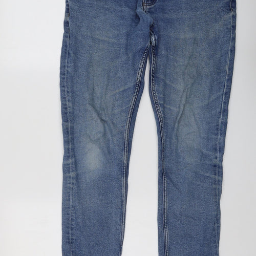 NEXT Mens Blue Cotton Straight Jeans Size 34 in L30 in Regular Button