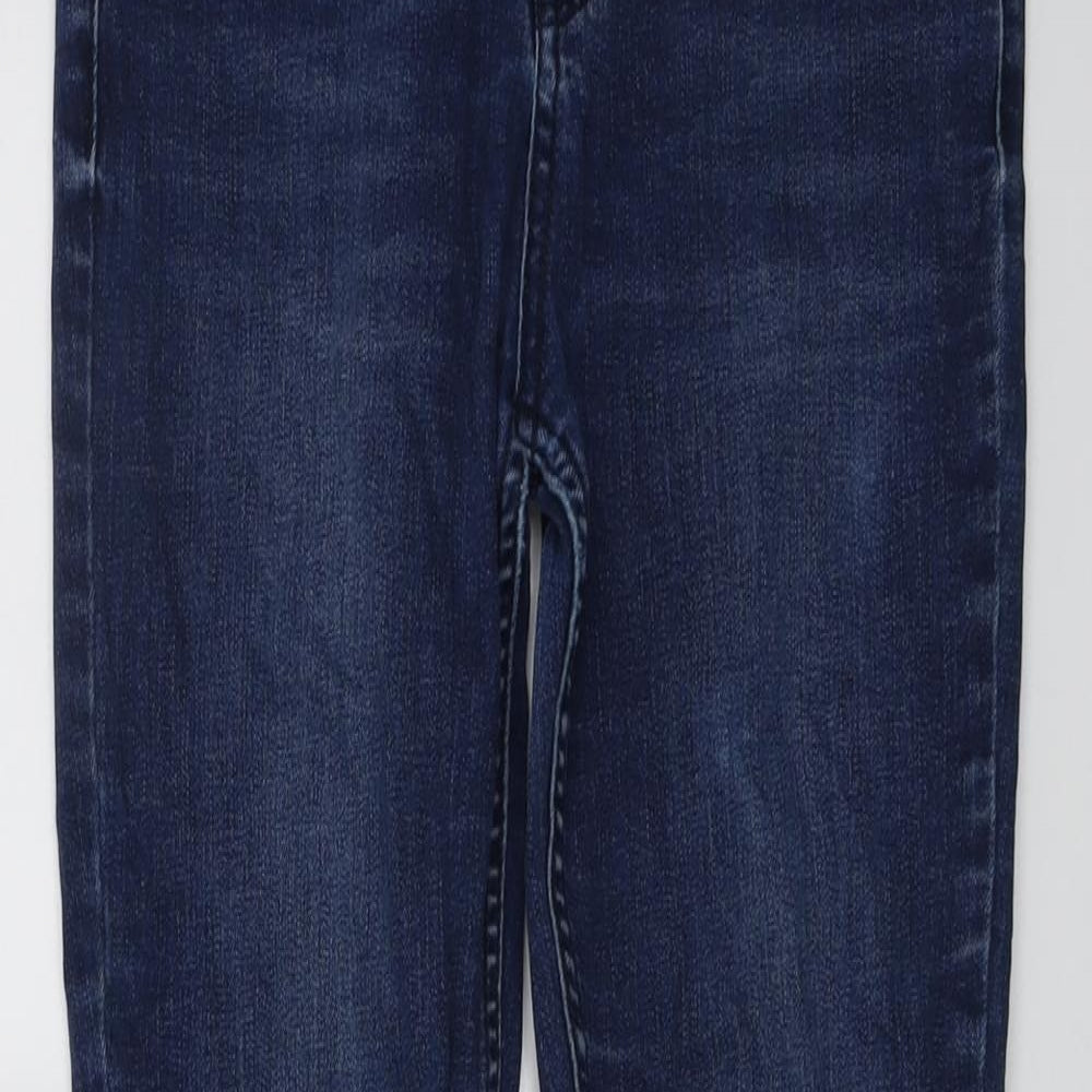New Look Womens Blue Cotton Skinny Jeans Size 10 L30 in Regular Button