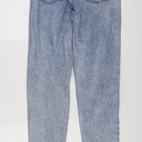 Topshop Womens Blue Cotton Skinny Jeans Size 26 in L28 in Regular Button