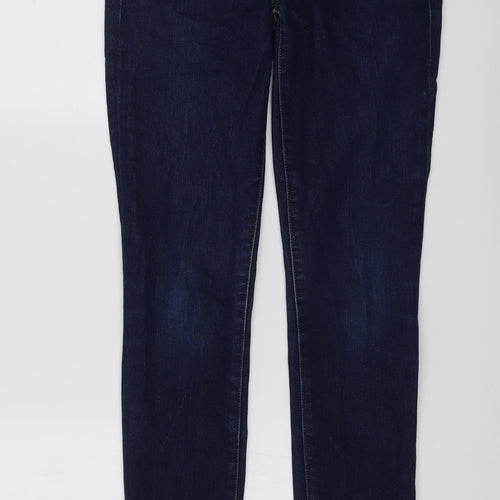 Gap Womens Blue Cotton Skinny Jeans Size 27 in L31 in Regular Button