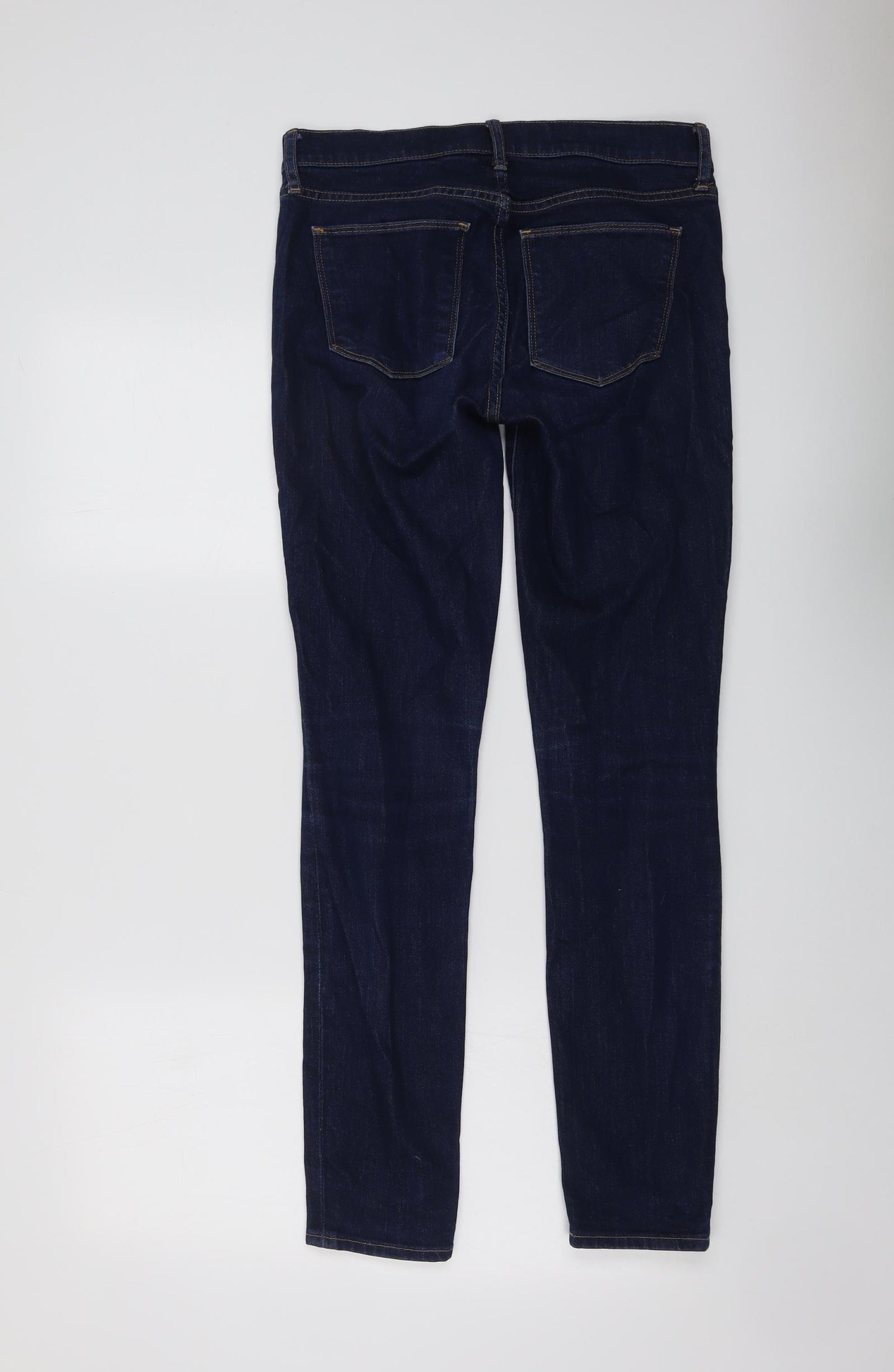 Gap Womens Blue Cotton Skinny Jeans Size 27 in L31 in Regular Button