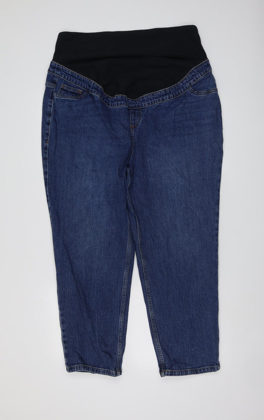 New Look Womens Blue Cotton Skinny Jeans Size 20 L26 in Regular