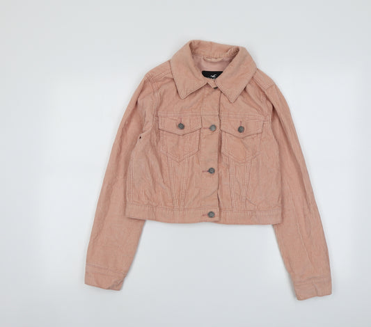 Hollister Womens Pink Jacket Size S Button