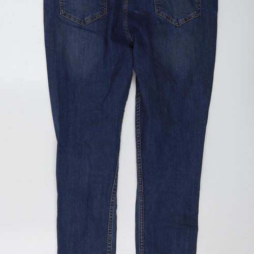 Hera Mens Blue Cotton Skinny Jeans Size 34 in L31 in Regular Button